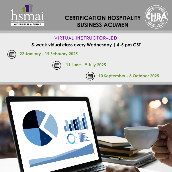 Certified in Hospitality Business Acumen (CHBA)